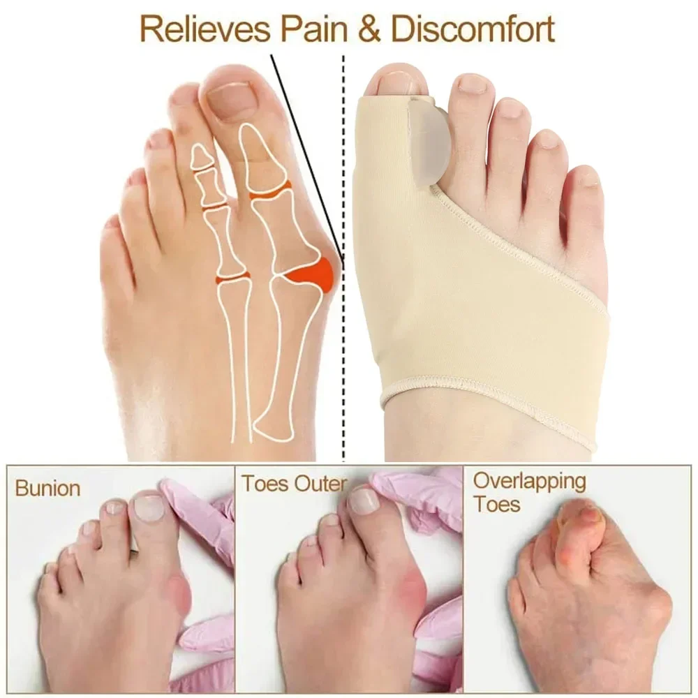 1/2Pair Toe Separator Alluce V - Ankle Brace Sock recensione e prezzo